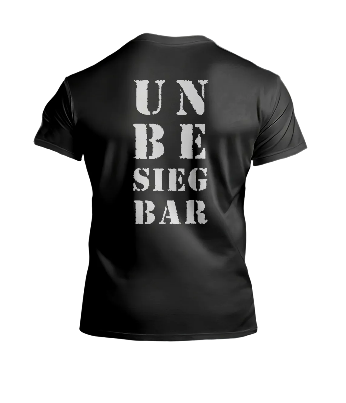 T-Shirt Unbesiegbar, Motiv Rückseite